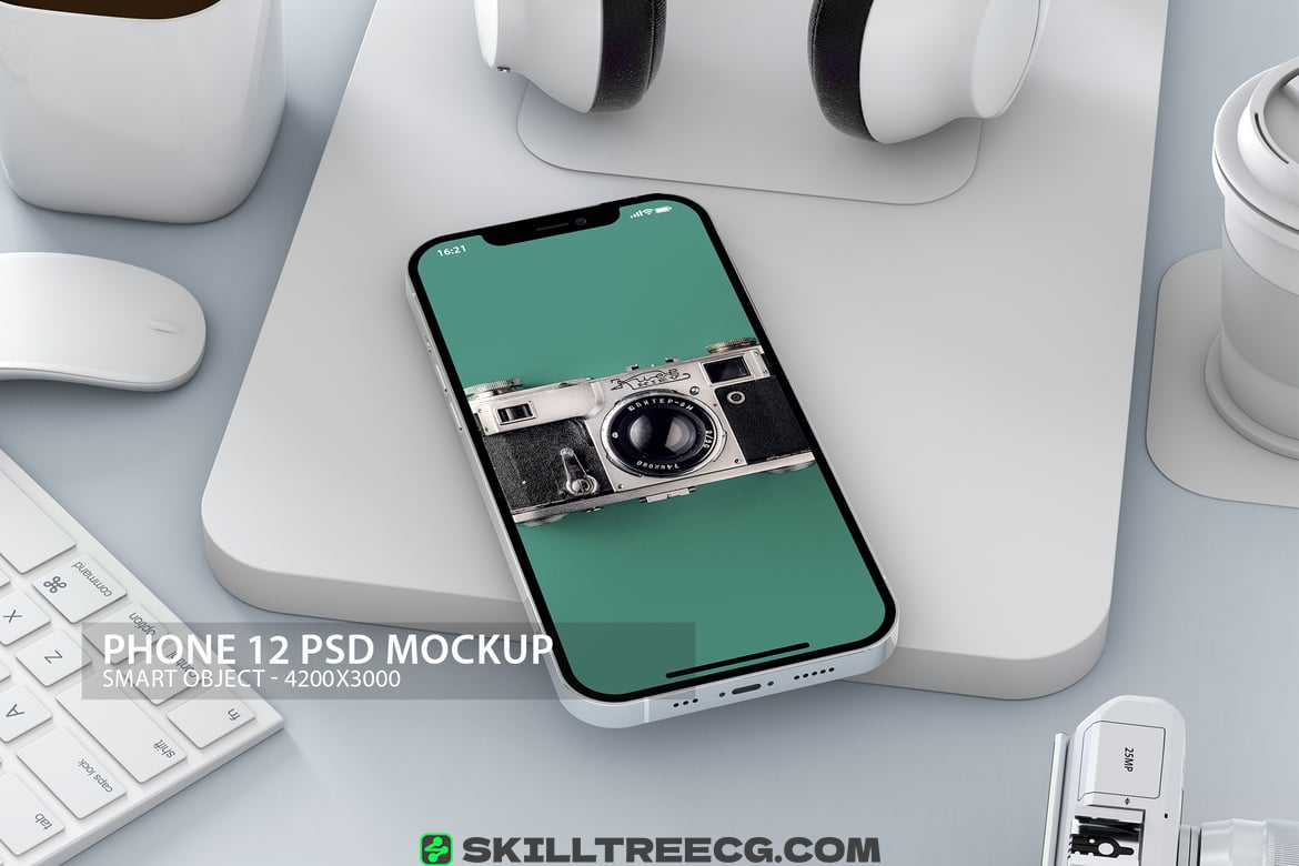iPhone 12 Pro PSD Mockup（041913）-技能树